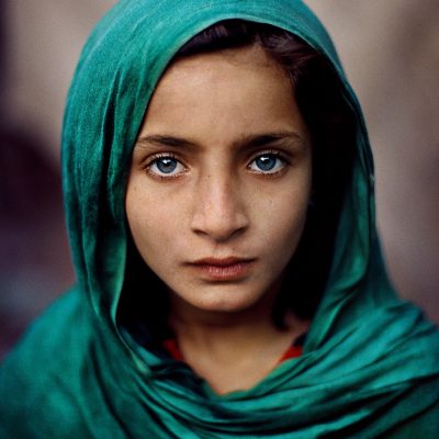 Steve McCurry – Afghan refugee. Peshawar, Pakistan, 2002, hand signed